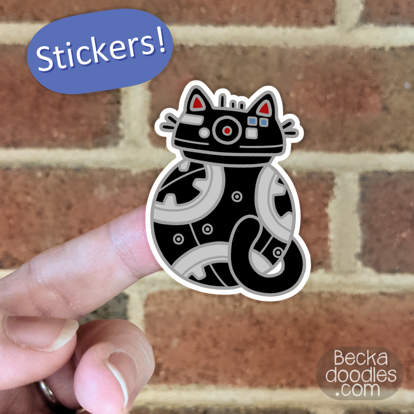 Cat Robot Sticker