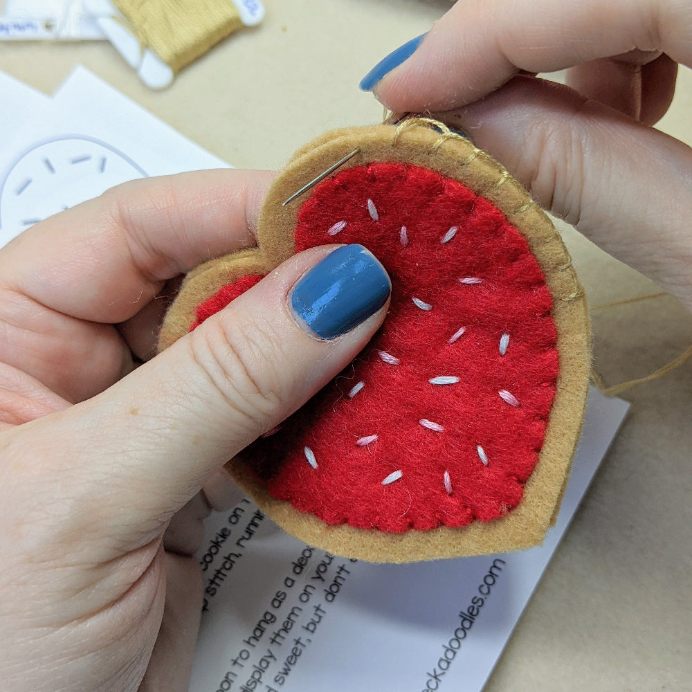 Heart Cookie Felt Sewing Pattern