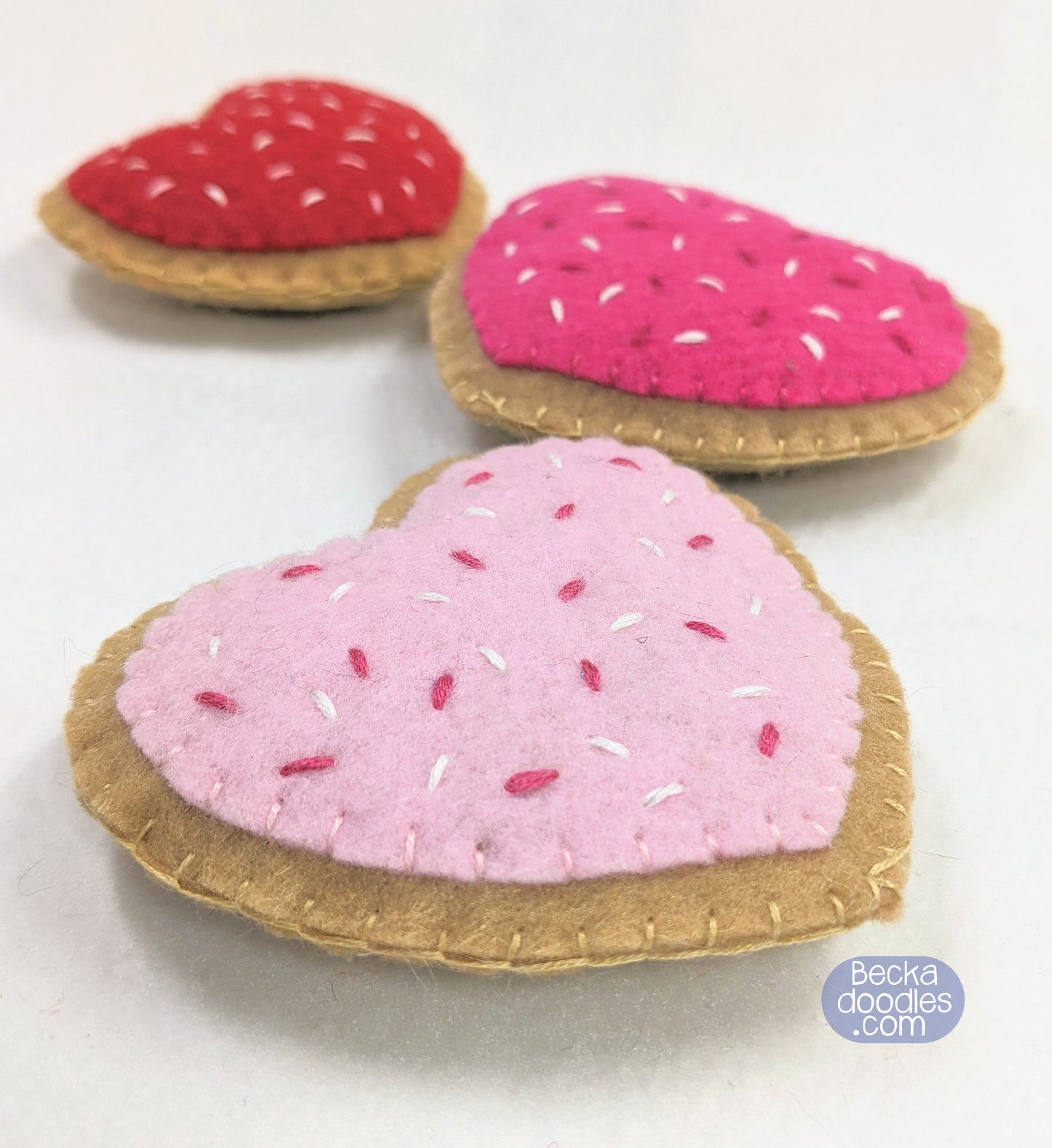 Heart Cookie Felt Sewing Pattern