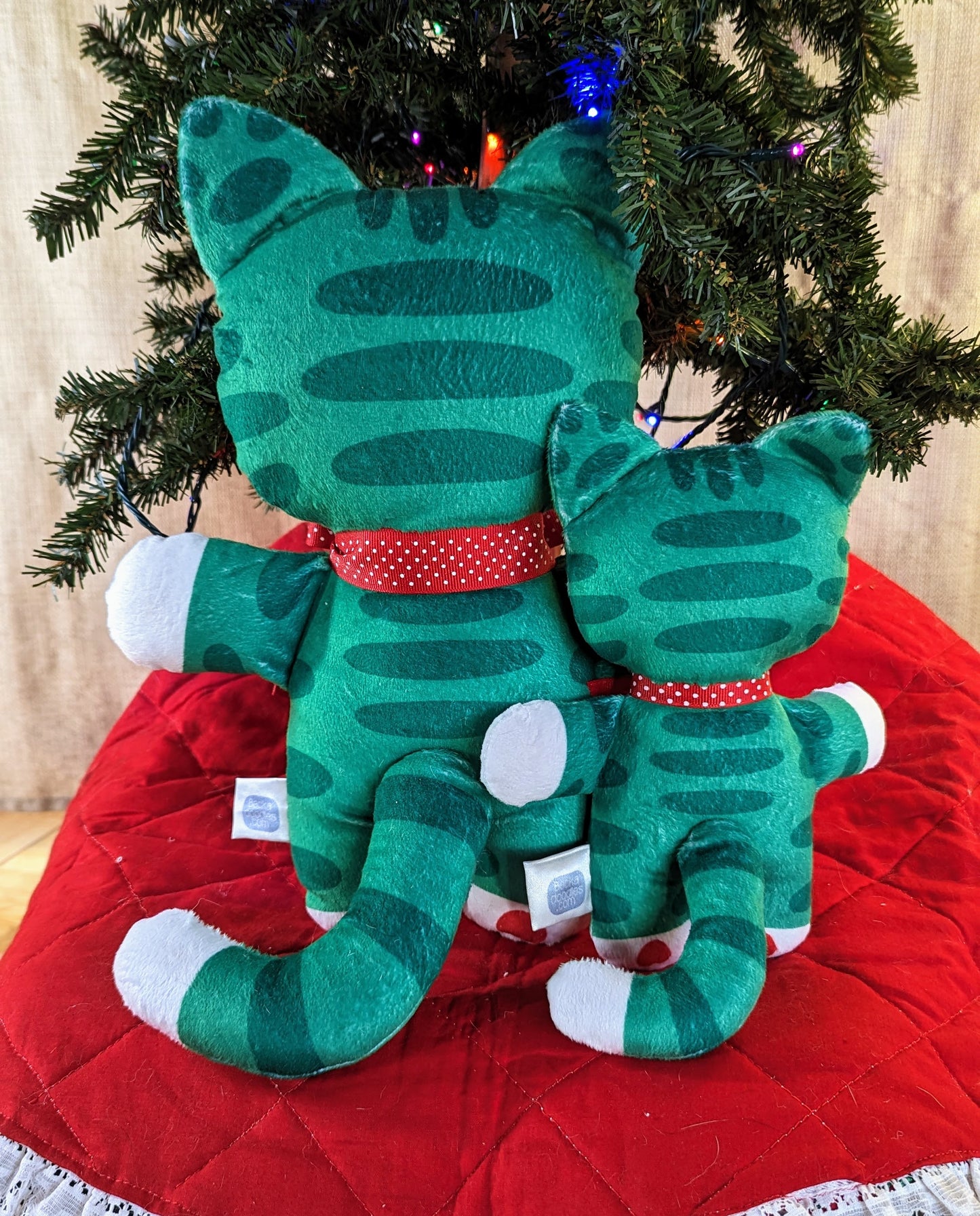 Holly Christmas Cat Plushie