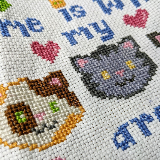 Home Is Where My Cats Are! Cross Stitch Pattern