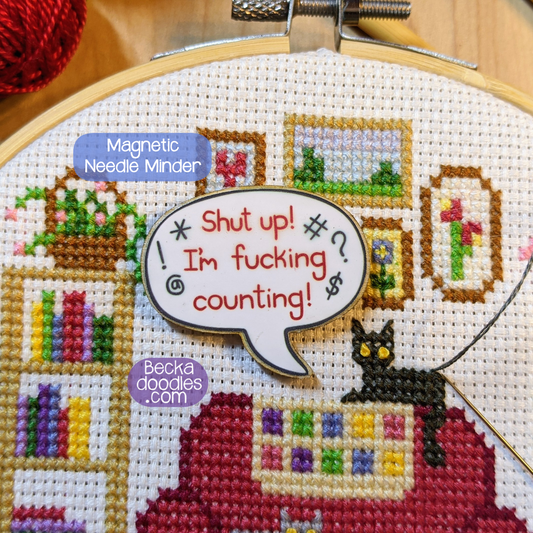 Shut Up! I'm F*ing Counting! Needle Minder