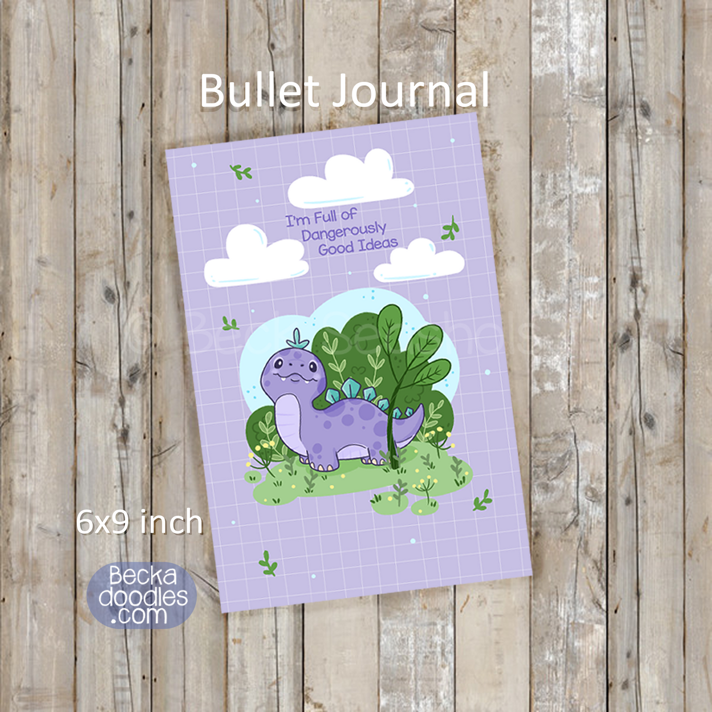 Chubby Purple Dino Bullet Journal