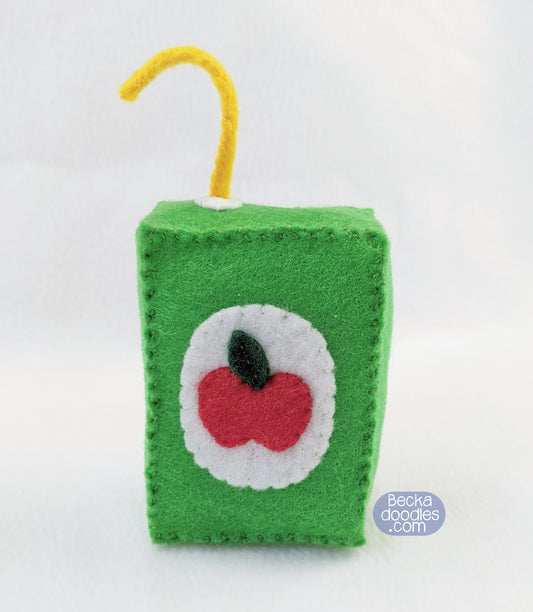 Juice Box Felt Sewing Pattern