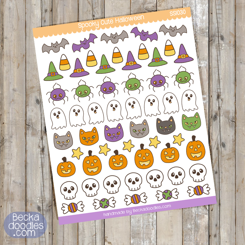 Spooky Cute Halloween Sticker Sheet