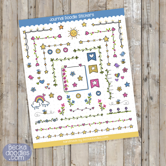 Journal Doodles Sticker Sheet