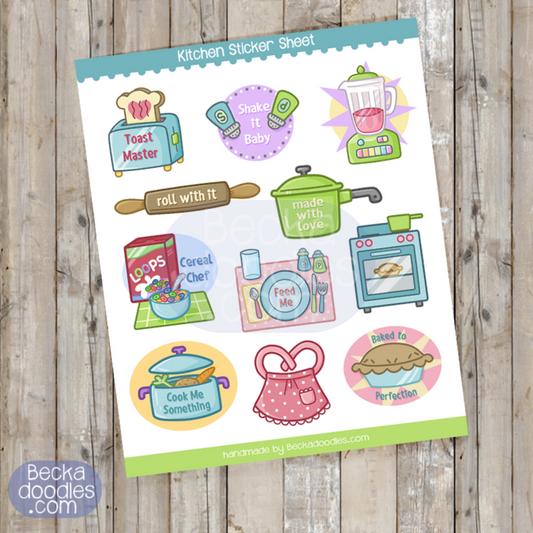 Kitchen Sticker Sheet