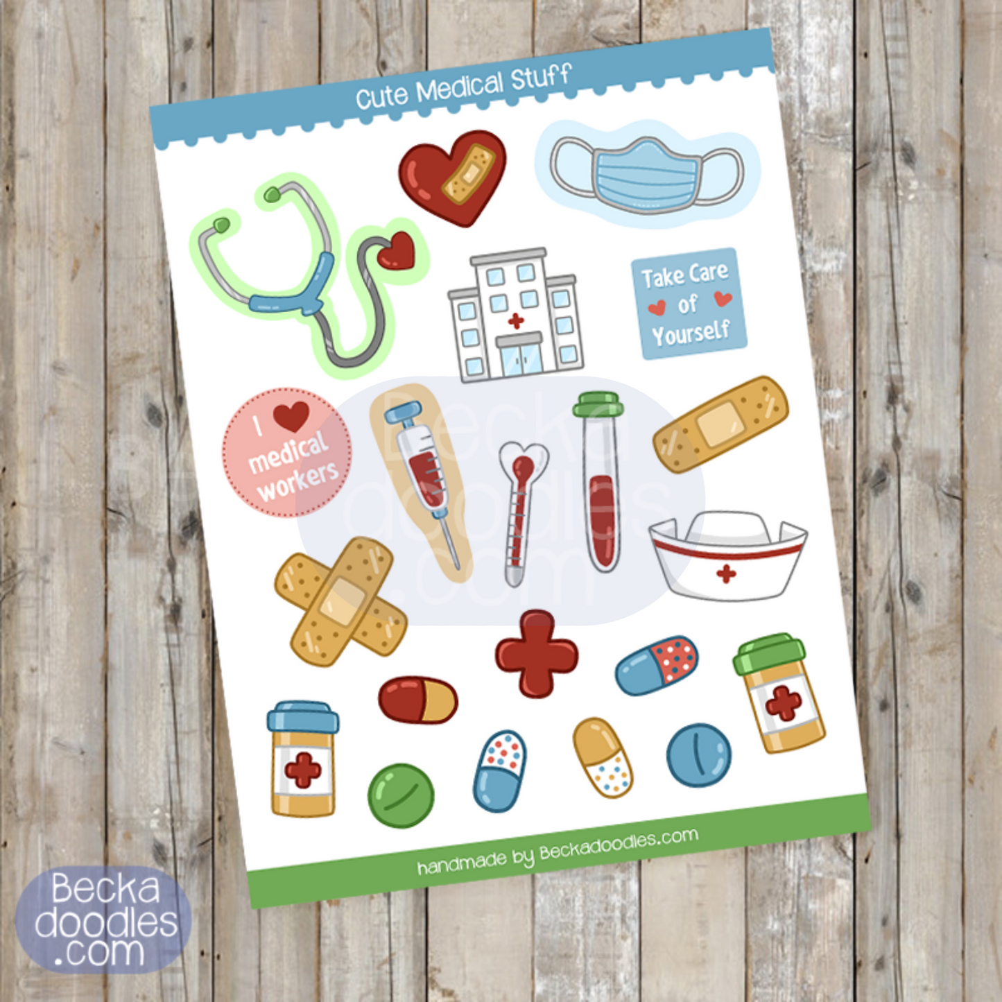 Medical Sticker Sheet