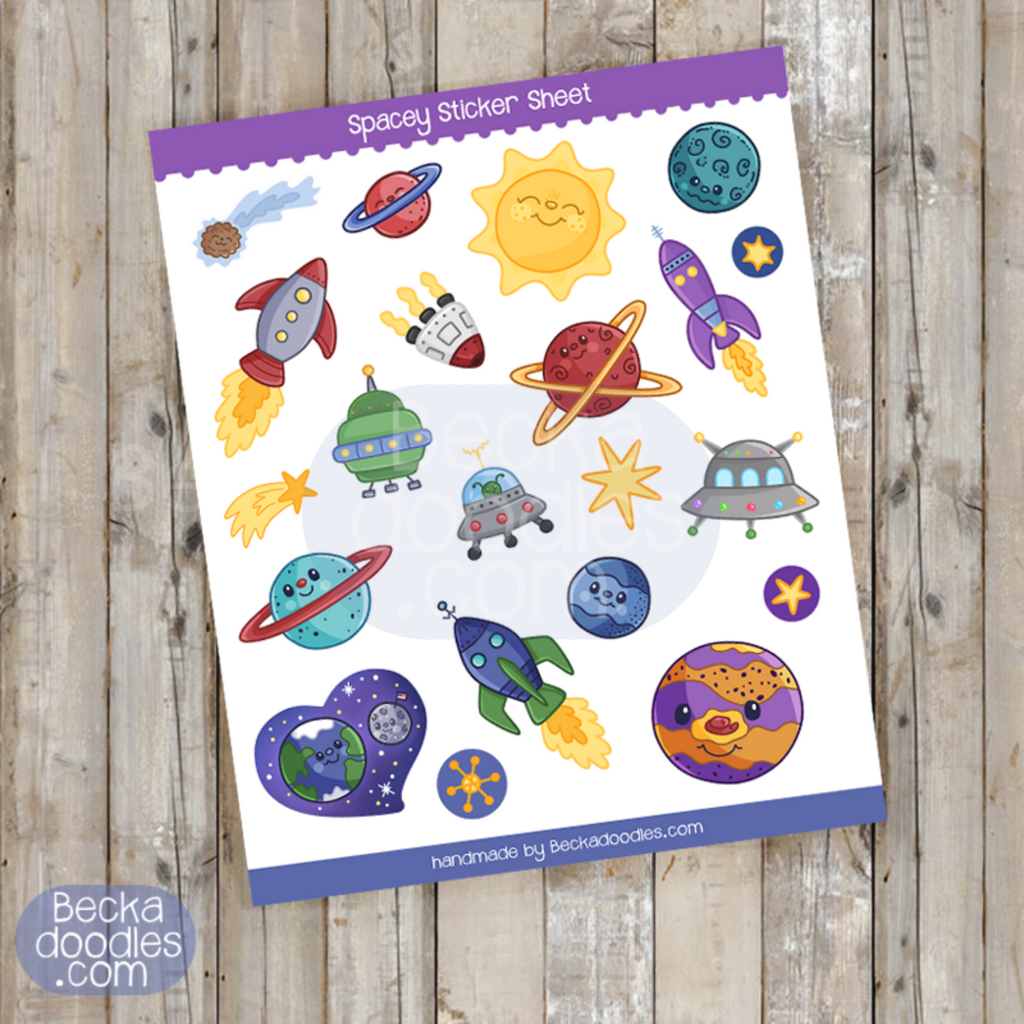 Spacey Sticker Sheet