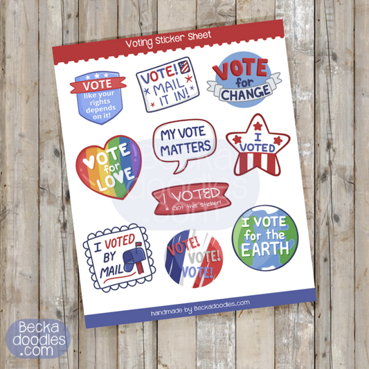 Voting Sticker Sheet