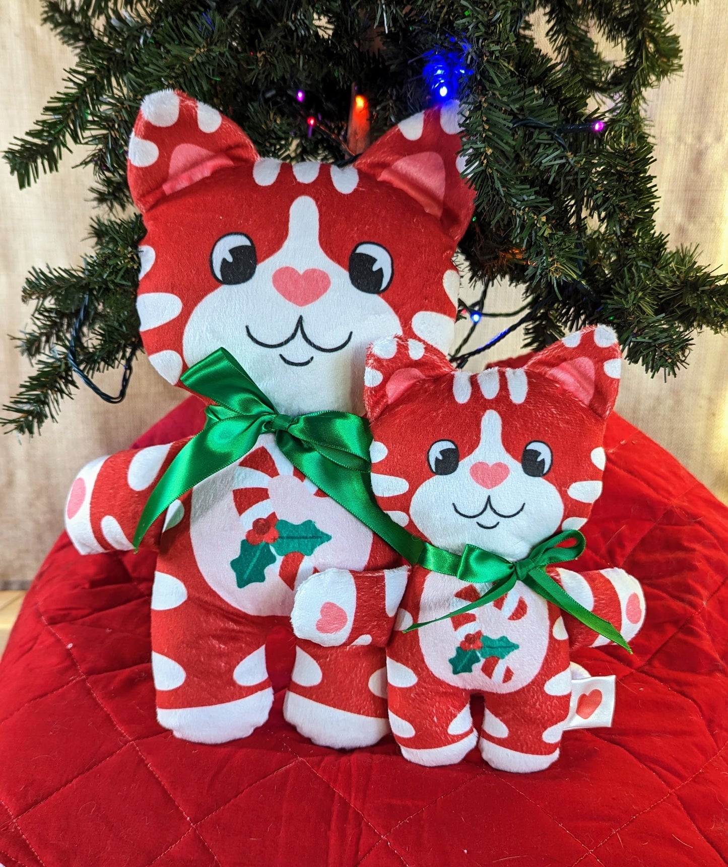 Minty Christmas Cat Plushie