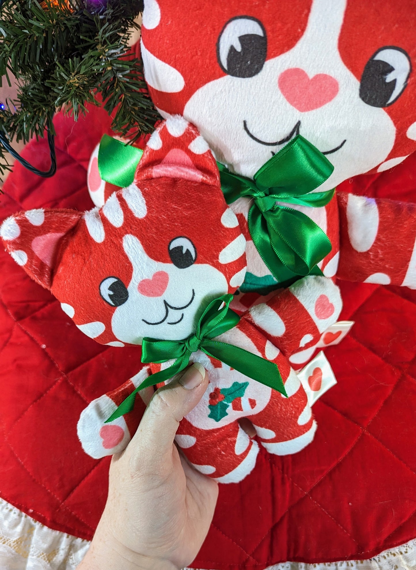 Minty Christmas Cat Plushie