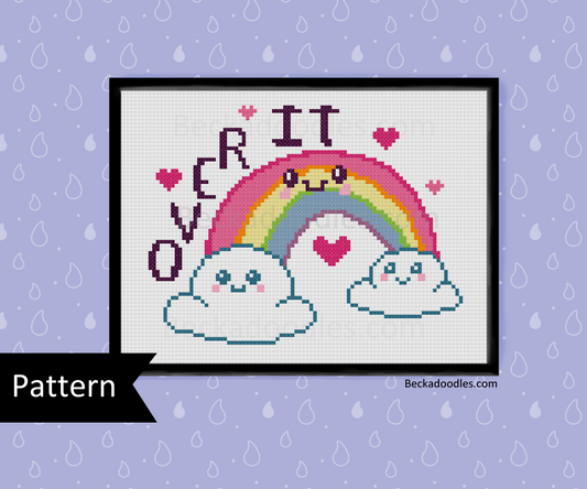 Over It Rainbow Cross Stitch Pattern