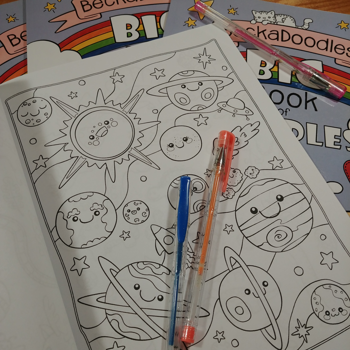 Beckadoodles Big Book of Doodles Coloring Book
