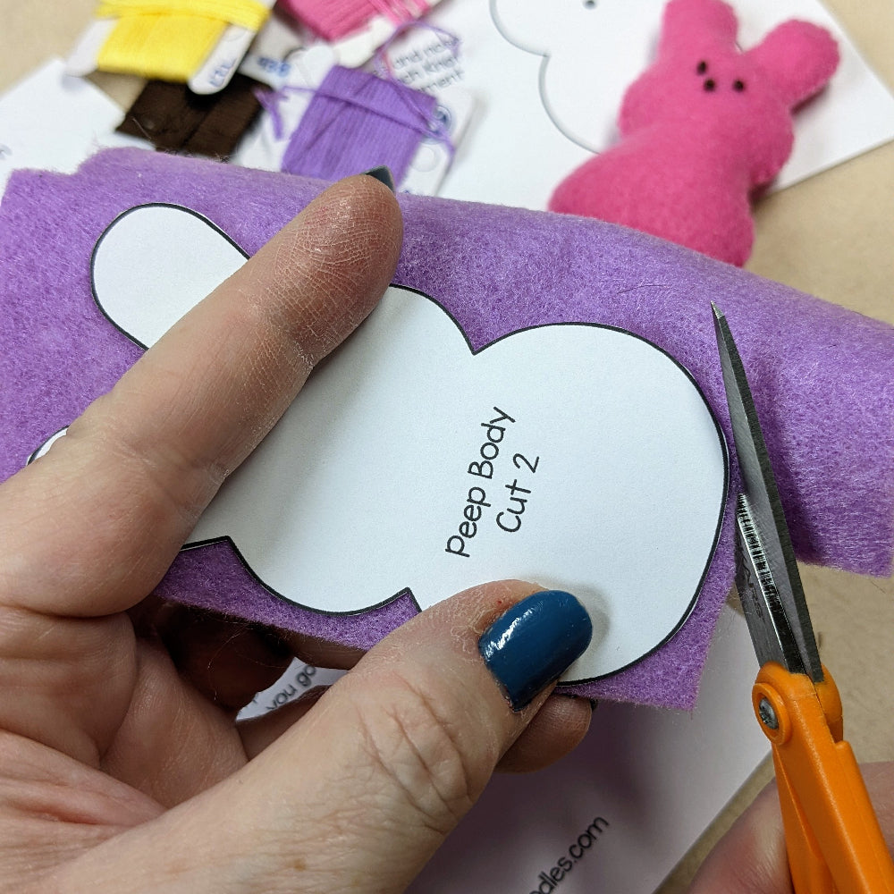 Marshmallow Bunny Felt Sewing Pattern