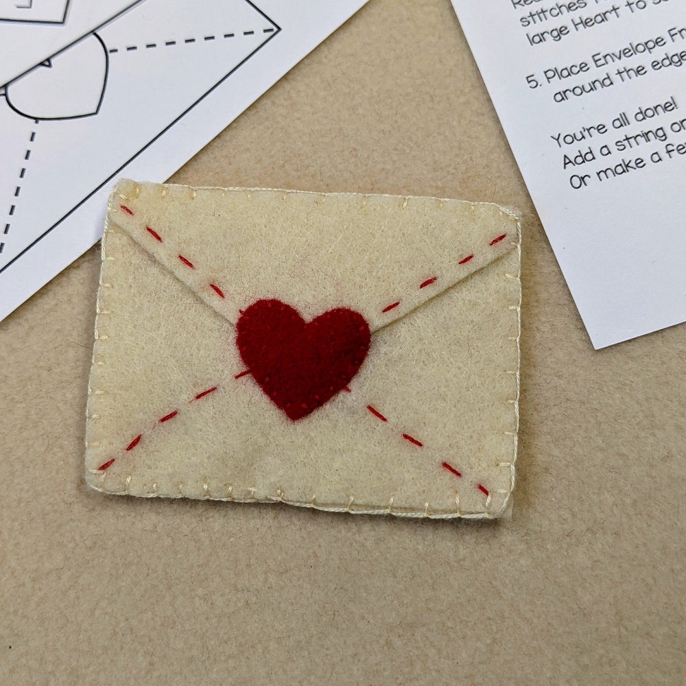 Love Letter Felt Sewing Pattern