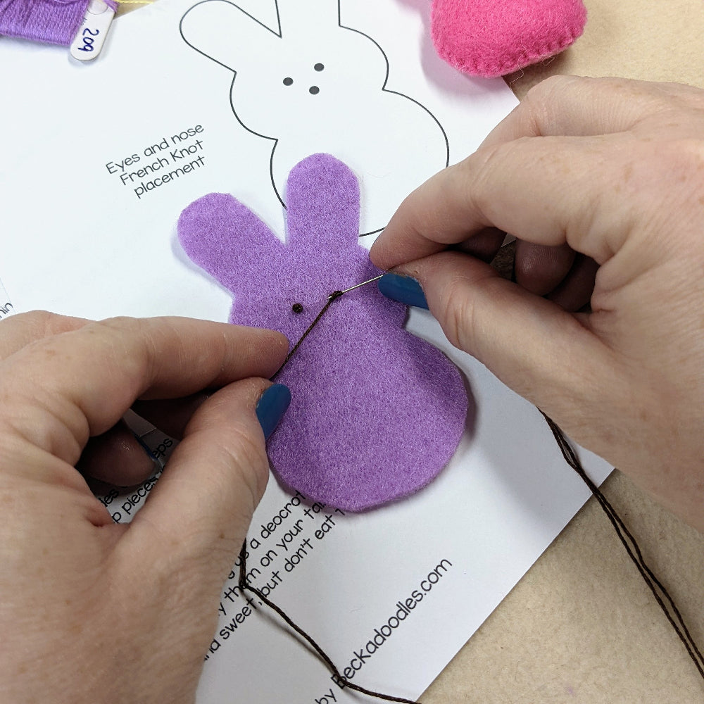 Marshmallow Bunny Felt Sewing Pattern