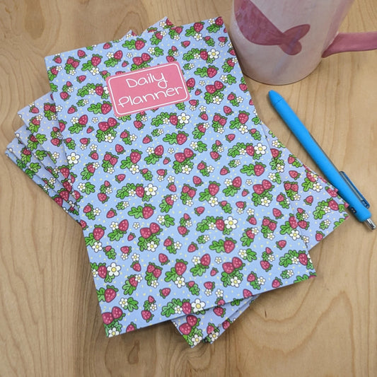 Strawberry Daily Undated Planner