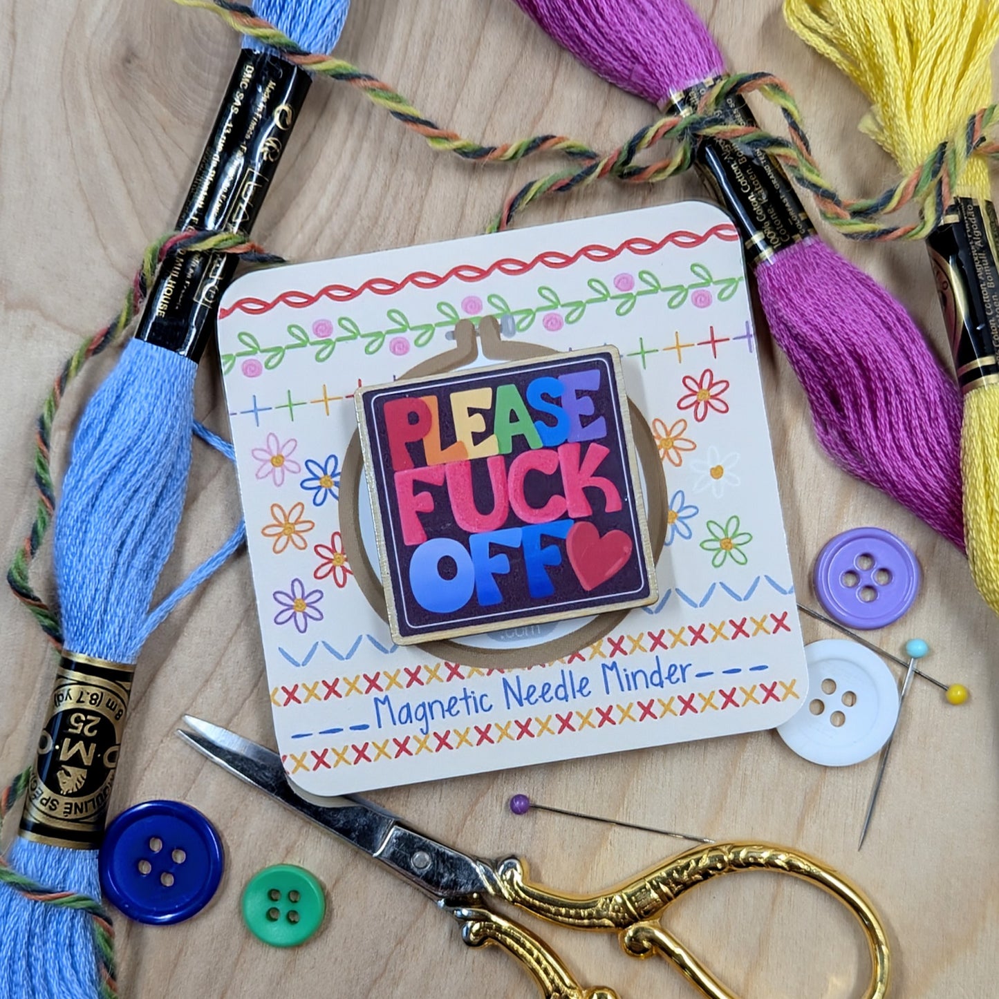 Please F Off Needle Minder