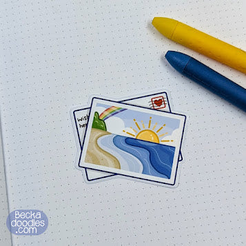 Postcard Sticker
