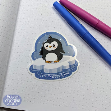Chill Penguin Sticker