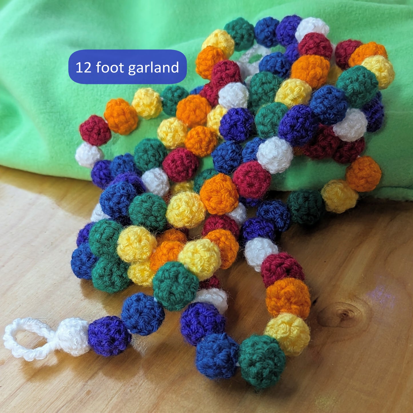 Rainbow Crocheted Garland