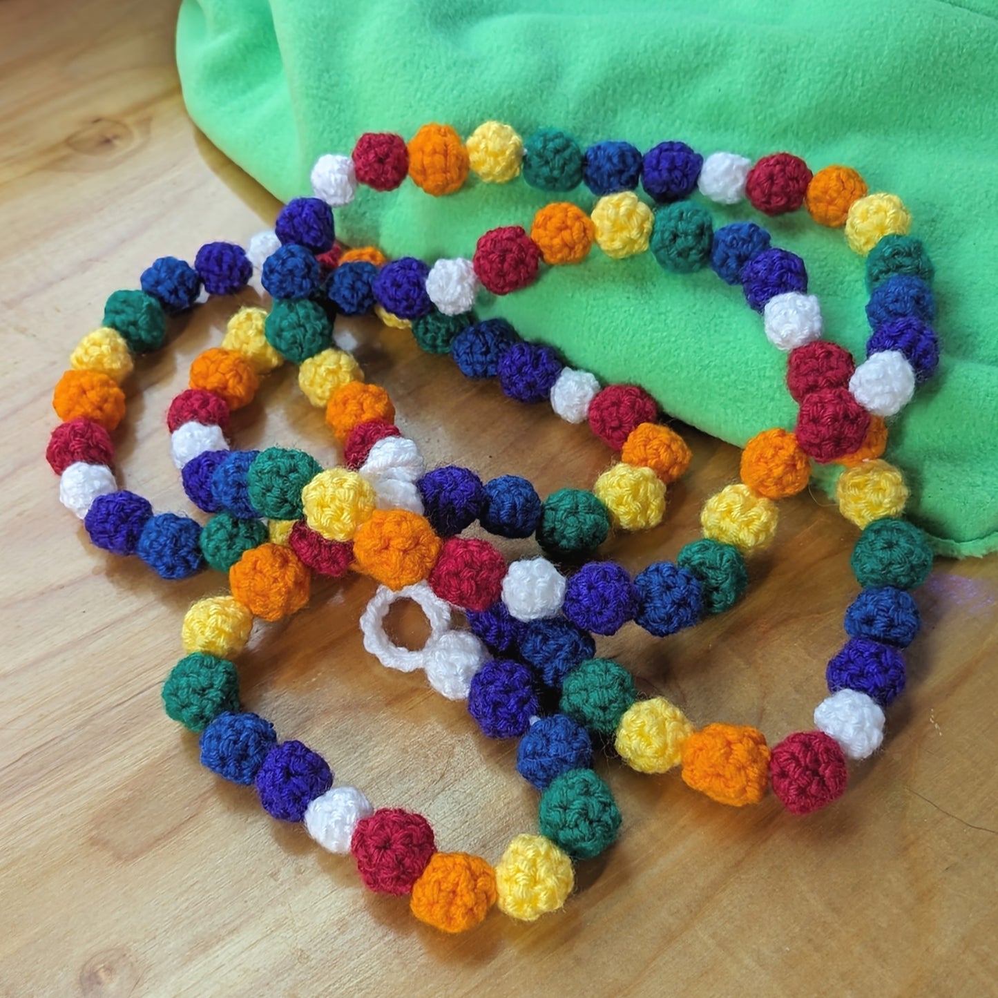 Rainbow Crocheted Garland