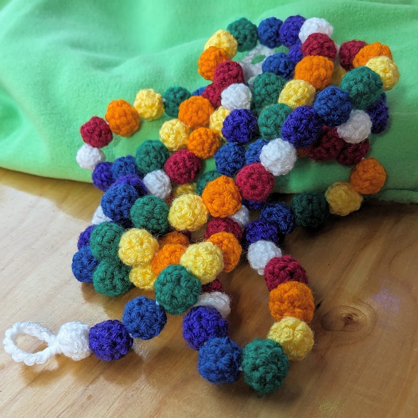 Rainbow Crocheted Garland
