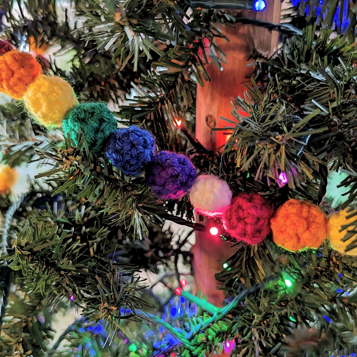 Rainbow Crocheted Garland