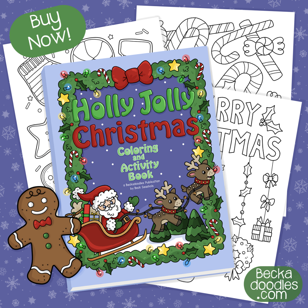 Holly Jolly Christmas Coloring and Activity Book