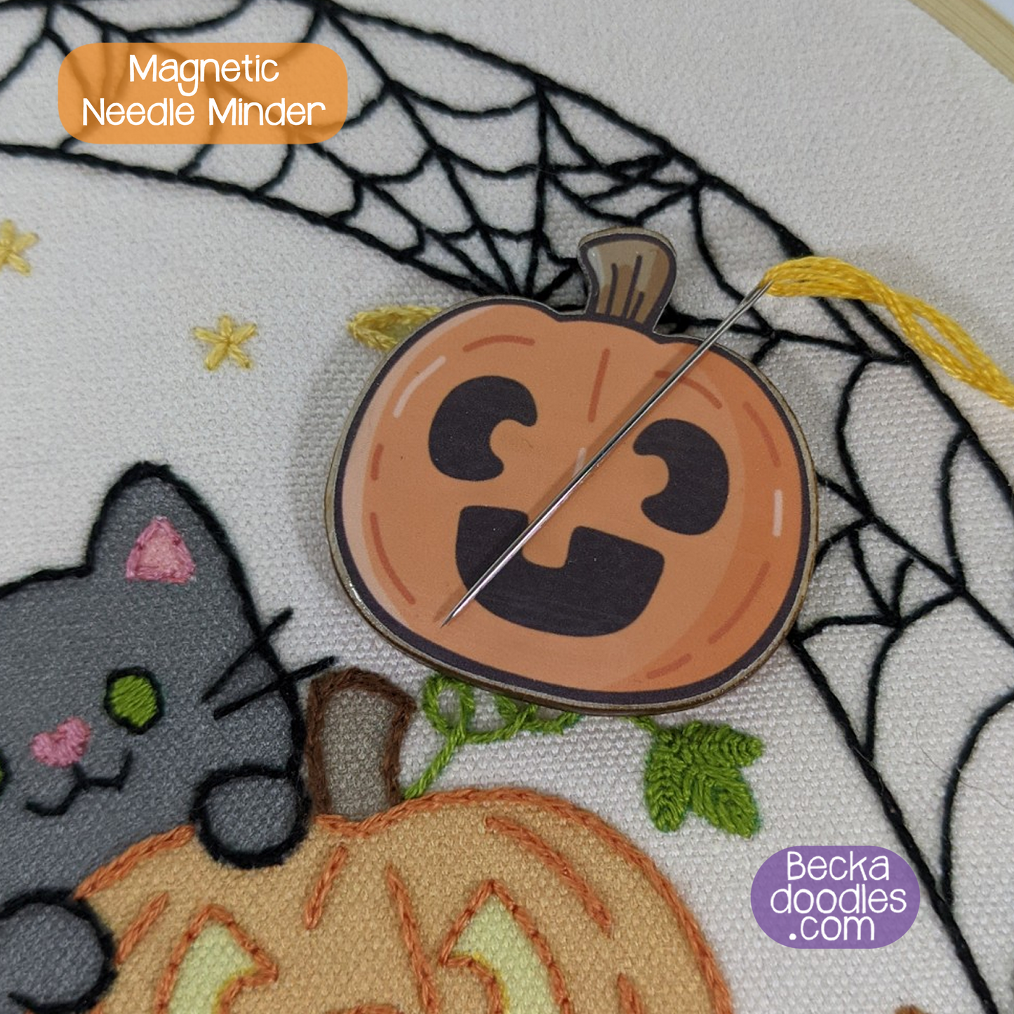 Halloween Pumpkin Needle Minder