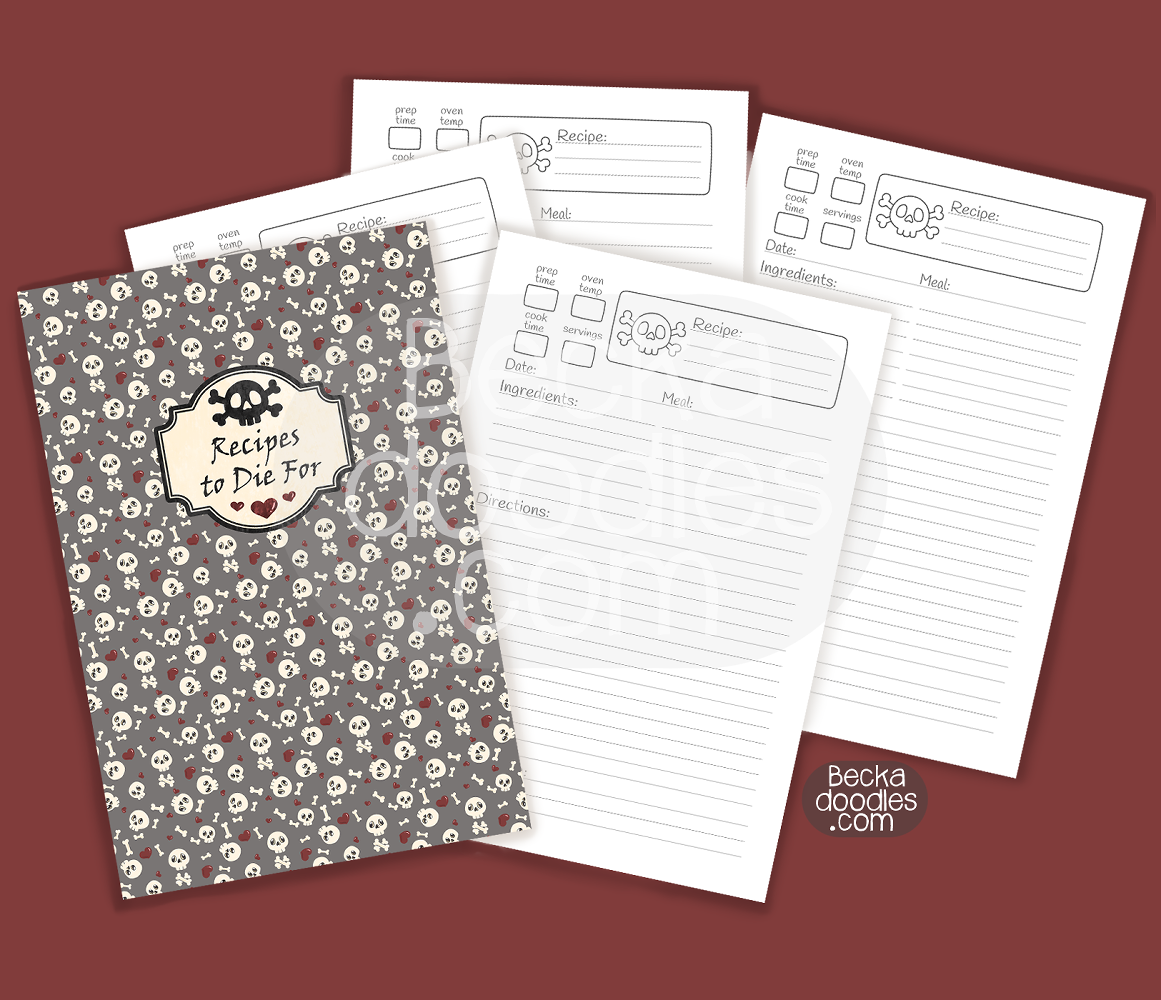 Recipes To Die For Recipe Journal