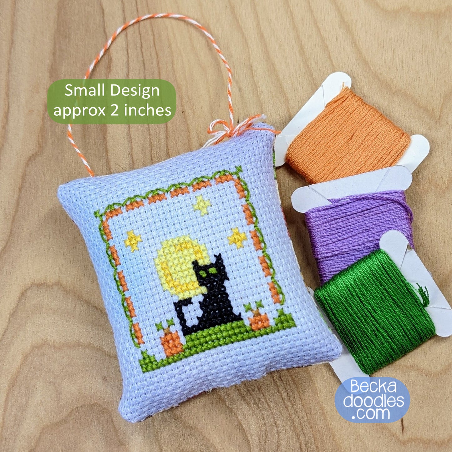 Pumpkin Patch Kitty Cross Stitch Pattern