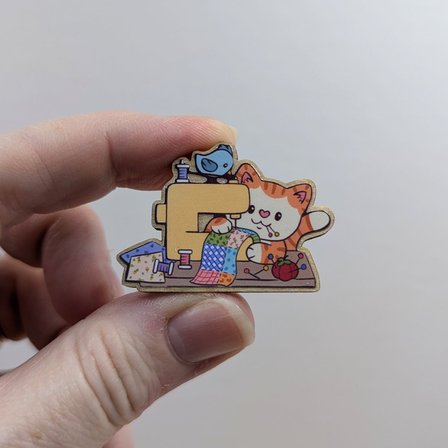 Sewing Machine Cat Needle Minder