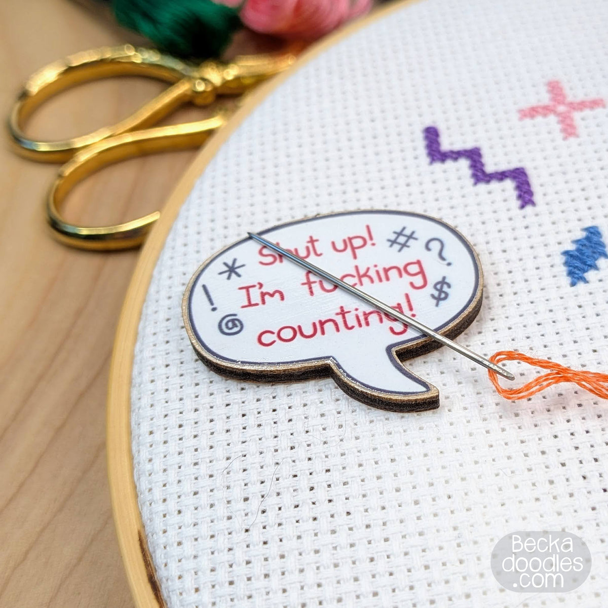 Shut Up! I'm F*ing Counting! Needle Minder