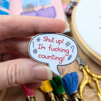Shut Up! I'm F*ing Counting! Needle Minder