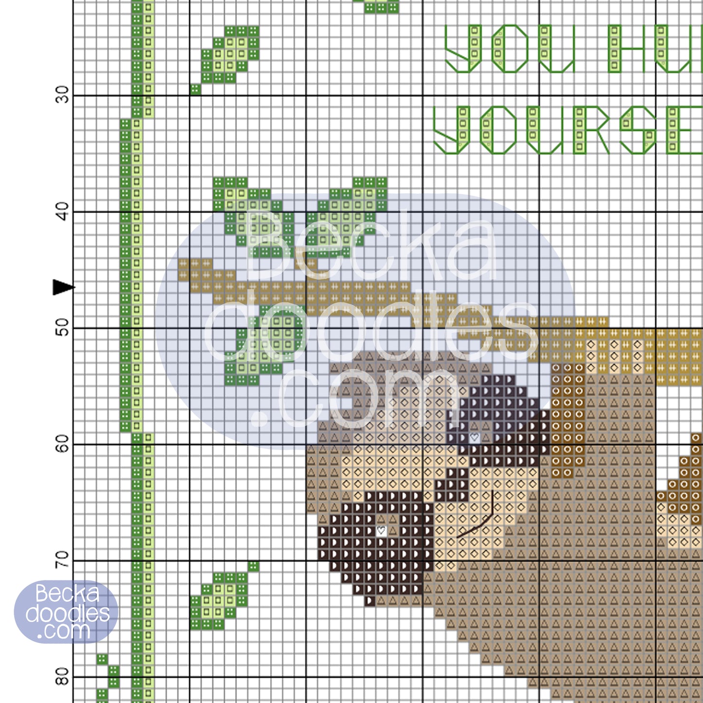 Sloth Cross Stitch Pattern