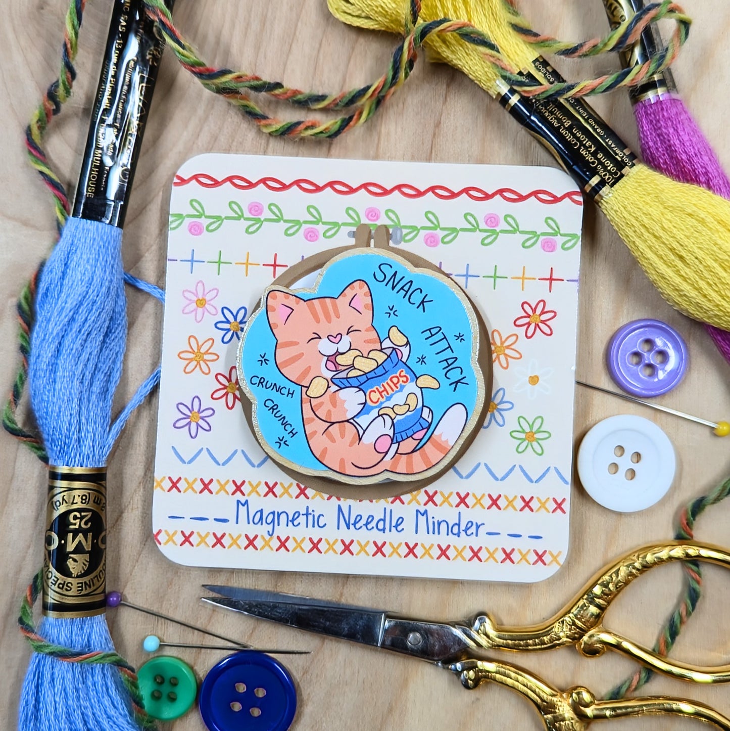 Snack Attack Cat Needle Minder