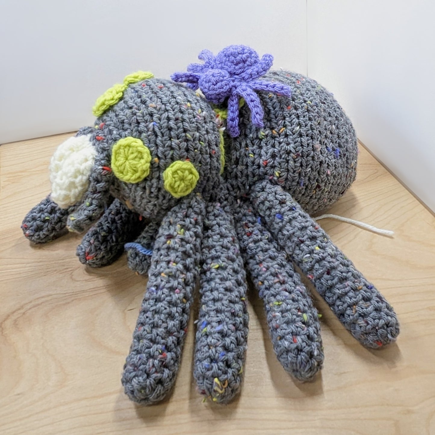 Crochet Spider Yarn Bag Pattern