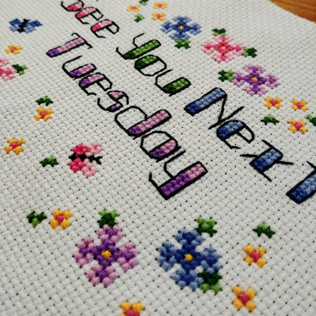 See You Next Tuesday Snarky Cross Stitch Pattern