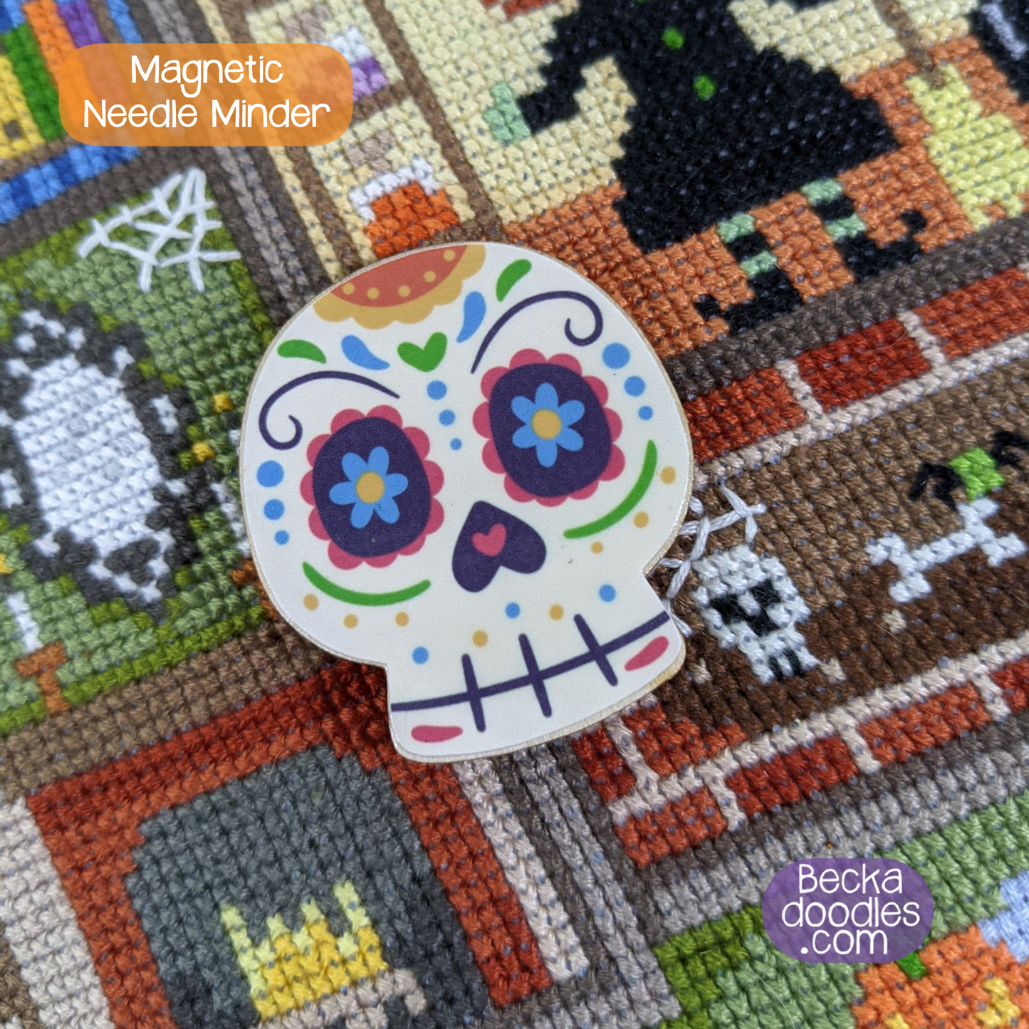 Sugar Skull Needle Minder