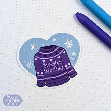 Sweater Weather Sticker