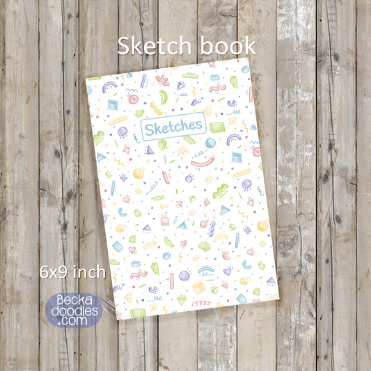 Colorful Doodles Sketch Book