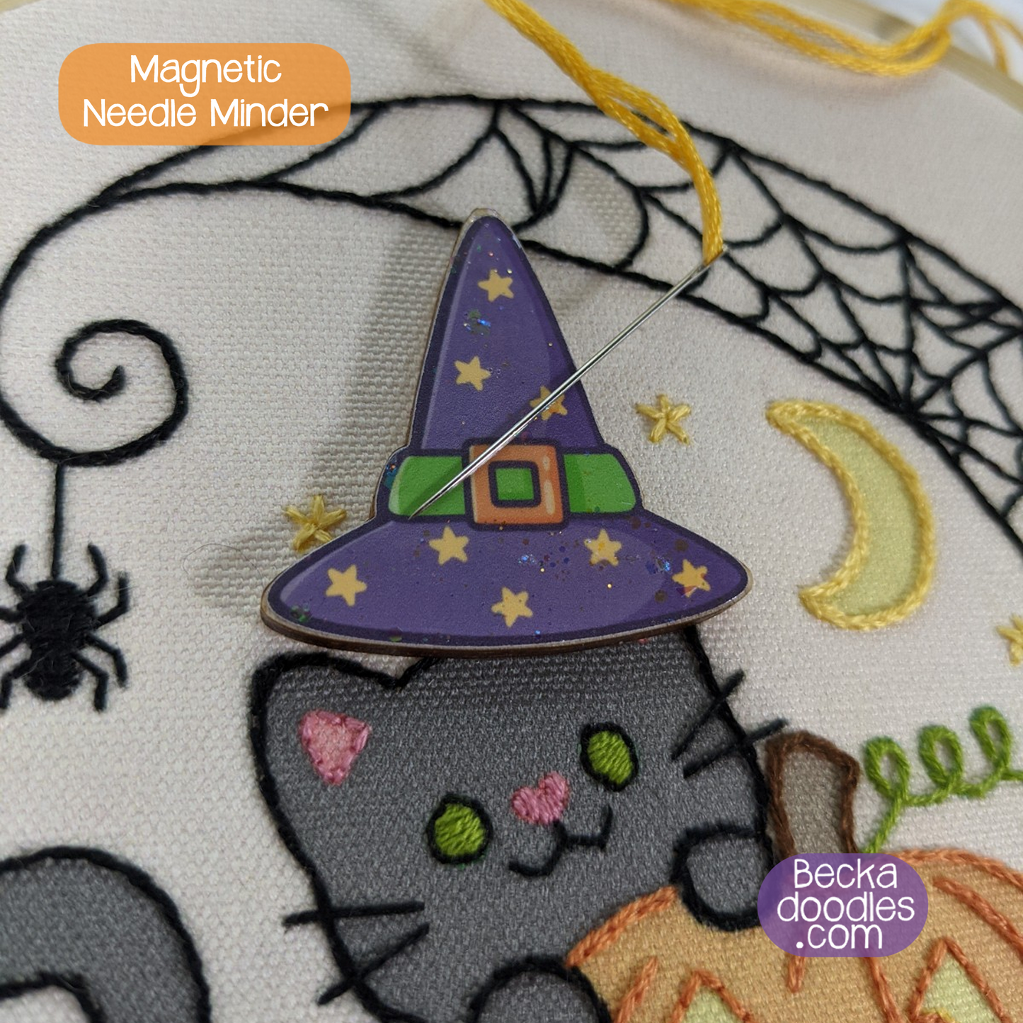 Halloween Witch Hat Needle Minder